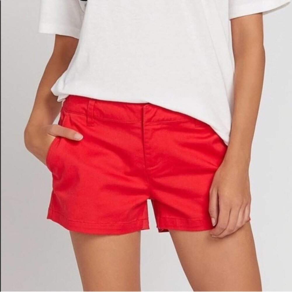 J.Crew Chino Shorts in Red